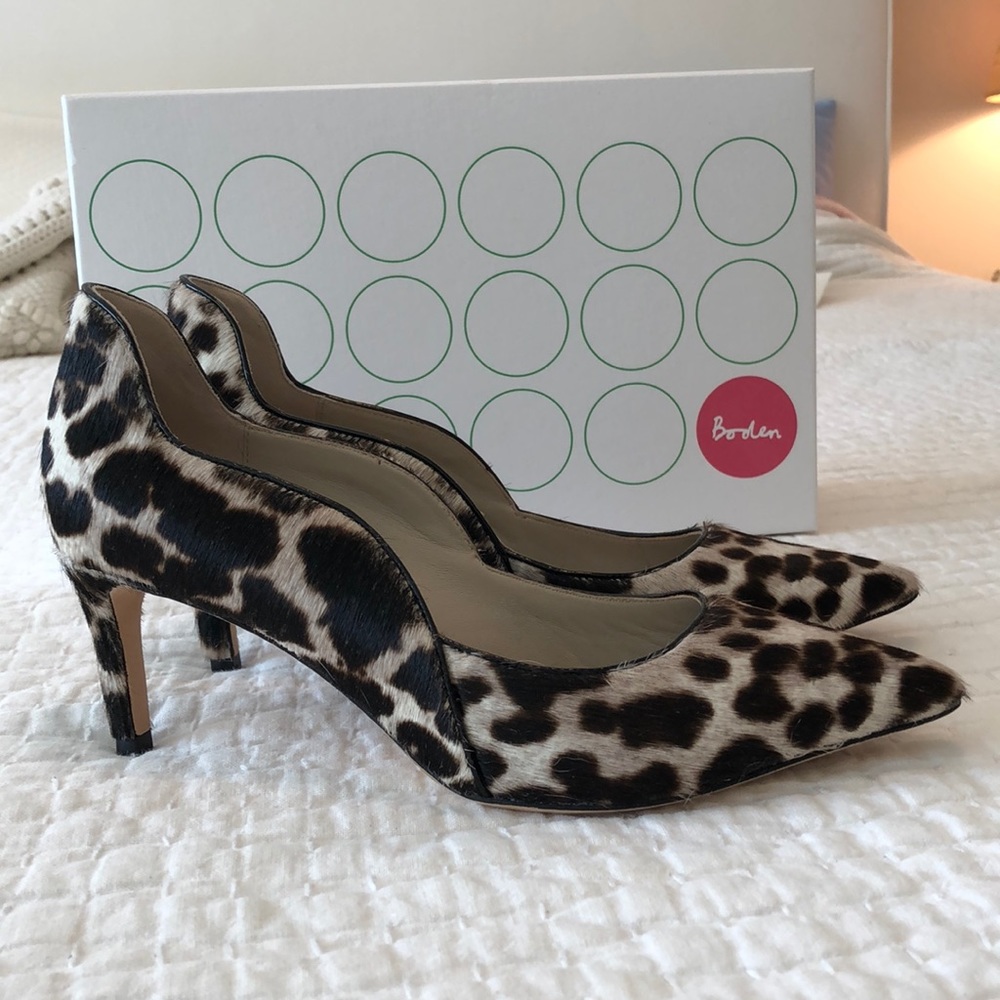 Leopard Boden Heels Sz 8